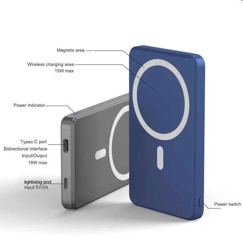 Magnetic Wireless PowerBank 5000mAh