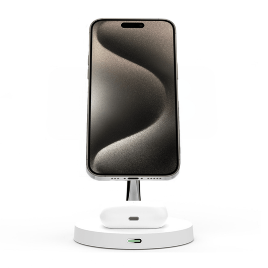 2-in-1 Wireless Magnetic Charger